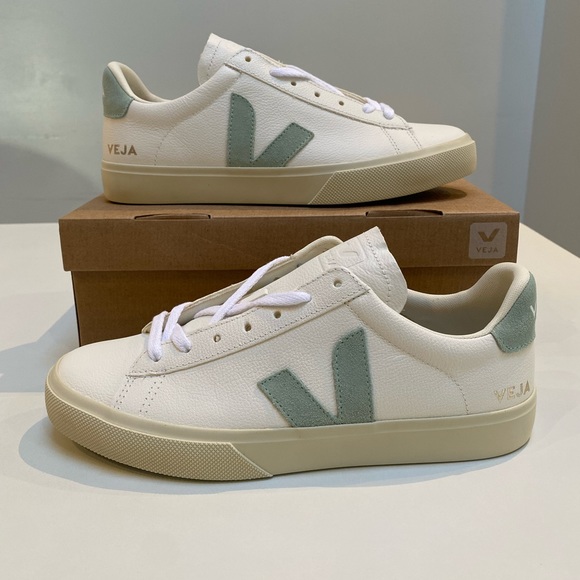 Veja Campo Sneaker Extra White/Matcha Suede sz 41EU/10US New in Box - Picture 3 of 7
